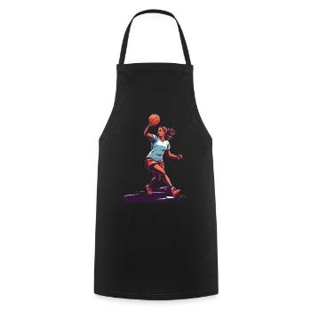 Joueur de handball streetwear Un style iconique - Tablier de cuisine - noir - Devant - AI Model Male 185 dark (185cm)