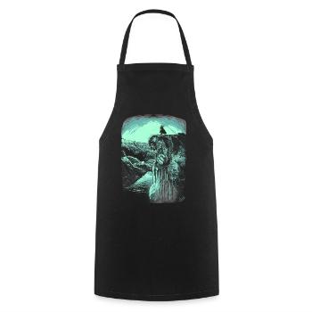Pulpit Rock - Troll - Norway - Cooking Apron - black - Front - AI Model Male 185 dark (185cm)