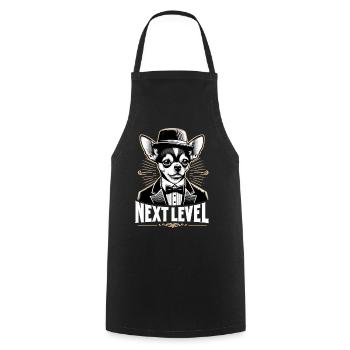 Chihuahua Next Level Suit Tuxedo Dog Gift - Cooking Apron - black - Front - AI Model Male 185 dark (185cm)