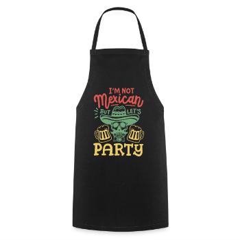 Cinco de Mayo Party Kein Mexikaner - Kochschürze - Schwarz - Vorne - AI Model Male 185 dark (185cm)