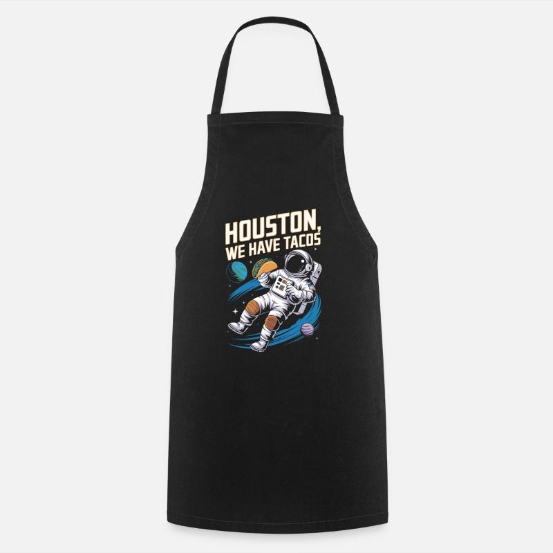 Astronaut Tacos - Kochschürze - Schwarz