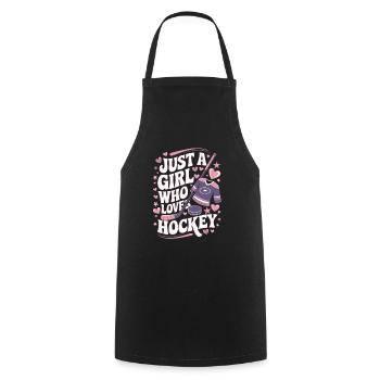 Eishockey Frauen Eishockey Mädchen - Kochschürze - Schwarz - Vorne - AI Model Male 185 dark (185cm)