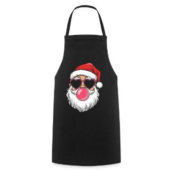 Cool Père Noël Tendance Drôle - Tablier de cuisine - noir - Devant - AI Model Male 185 dark (185cm)