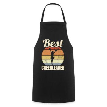 Meilleure pom-pom girl - Tablier de cuisine - noir - Devant - AI Model Male 185 dark (185cm)