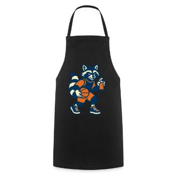 Street Badger - Cooking Apron - black - Front - AI Model Male 185 dark (185cm)