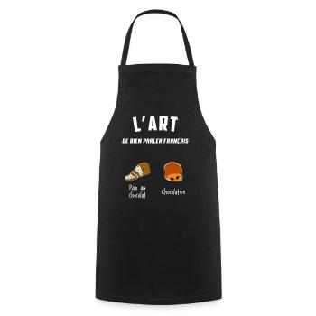 Fierté Sud Ouest Geschenkidee - Kochschürze - Schwarz - Vorne - AI Model Male 185 dark (185cm)