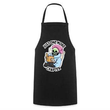 Book lover reading session - Cooking Apron - black - Front - AI Model Male 185 dark (185cm)