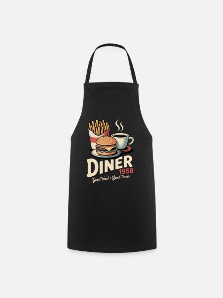 Diner 1958 - Kochschürze - Schwarz