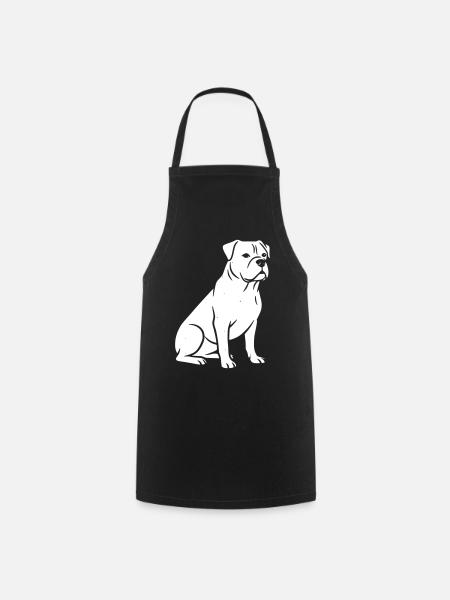 Hund Hunde vektor art design - Kochschürze - Schwarz
