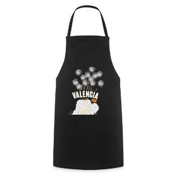 Fallas de Valencia Pyro - Tablier de cuisine - noir - Devant - AI Model Male 185 dark (185cm)