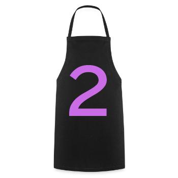 2 - Tablier de cuisine - noir - Devant - AI Model Male 185 dark (185cm)