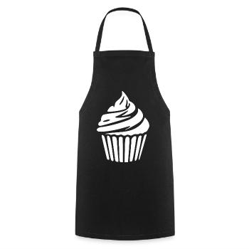 Cupcake Muffin Bakery Baking Gift - Cooking Apron - black - Front - AI Model Male 185 dark (185cm)