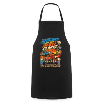 Mars Rennen Alien Racer - Kochschürze - Schwarz - Vorne - AI Model Male 185 dark (185cm)