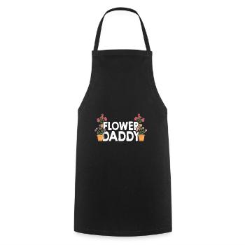 Flower Daddy Botanical Flowers Gardening Plant Lov - Kochschürze - Schwarz - Vorne - AI Model Male 185 dark (185cm)