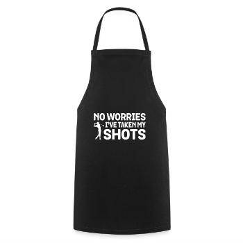No Worries I've Taken My Shots Golf Golfing Golfer - Kochschürze - Schwarz - Vorne - AI Model Male 185 dark (185cm)