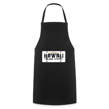 Hawaii Aloha State - Kochschürze - Schwarz - Vorne - AI Model Male 185 dark (185cm)