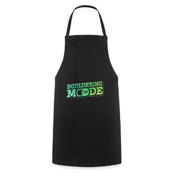 Bouldering Mode On Rock Climber Rock Boulder Mount - Kochschürze - Schwarz - Vorne - AI Model Male 185 dark (185cm)