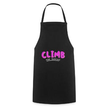 Climb For Snacks Bouldering Rock Climbing Rock Bou - Kochschürze - Schwarz - Vorne - AI Model Male 185 dark (185cm)