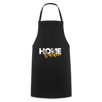 Funny Proud New House Homeowner - Cooking Apron - black - Front - AI Model Male 185 dark (185cm)