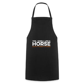 Yes I Smell Like A Horse Equestrian Horse Riding F - Kochschürze - Schwarz - Vorne - AI Model Male 185 dark (185cm)