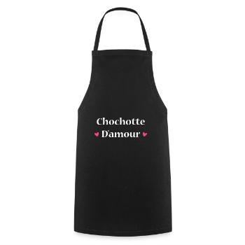 Chochotte d'amour - Tablier de cuisine - noir - Devant - AI Model Male 185 dark (185cm)