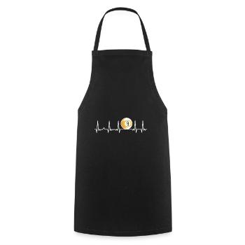 Billiard Heartbeat Snooker Pool Chalk Billiard Pla - Cooking Apron - black - Front - AI Model Male 185 dark (185cm)