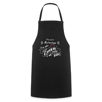 BBQ Queen - Tablier de cuisine - noir - Devant - AI Model Male 185 dark (185cm)