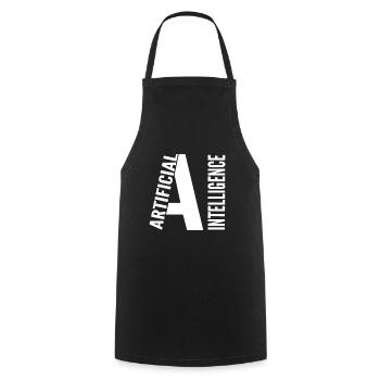 Artificial intelligence - Cooking Apron - black - Front - AI Model Male 185 dark (185cm)