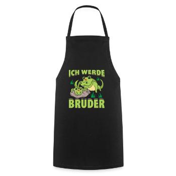 Ich Werde Bruder Krokodil Geschenk - Kochschürze - Schwarz - Vorne - AI Model Male 185 dark (185cm)