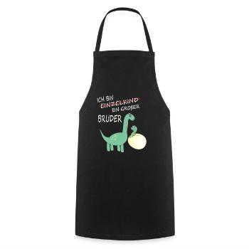 Geschenkidee zur Geburt großer Bruder - Kochschürze - Schwarz - Vorne - AI Model Male 185 dark (185cm)