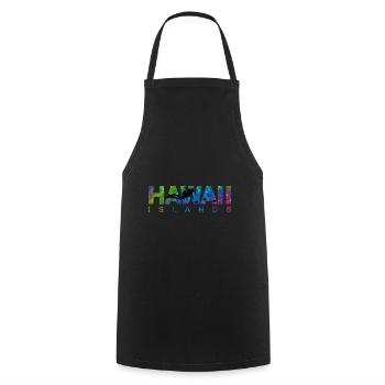 Hawaii Islands Scuba Diving Vintage Souvenir - Cooking Apron - black - Front - AI Model Male 185 dark (185cm)