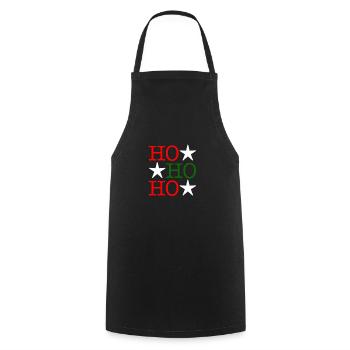 HO HO HO - Kochschürze - Schwarz - Vorne - AI Model Male 185 dark (185cm)