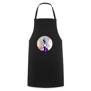 MALIAN HERO - Cooking Apron - black - Front - AI Model Male 185 dark (185cm)