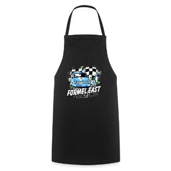 Formel East Racing - Kochschürze - Schwarz - Vorne - AI Model Male 185 dark (185cm)