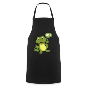 Heute mal Nö ! Lustiges T-Shirt mit Frosch Design - Kochschürze - Schwarz - Vorne - AI Model Male 185 dark (185cm)