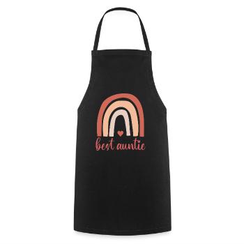 Celebrating the Best Auntie - Cooking Apron - black - Front - AI Model Male 185 dark (185cm)