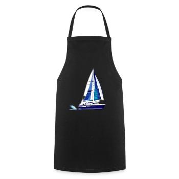 voilier voilier voilier voilier voilier voilier - Tablier de cuisine - noir - Devant - AI Model Male 185 dark (185cm)