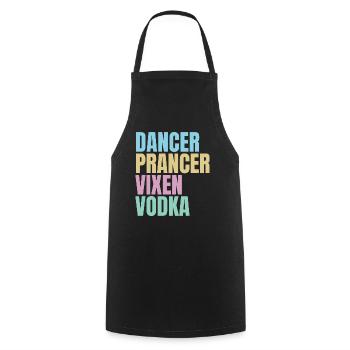 Funny drinking Christmas - Cooking Apron - black - Front - AI Model Male 185 dark (185cm)