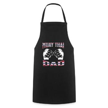 Muay Thai Boxing Muay Thai - Kochschürze - Schwarz - Vorne - AI Model Male 185 dark (185cm)