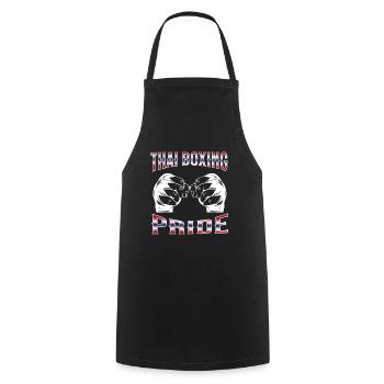 Muay Thai Boxing Muay Thai - Kochschürze - Schwarz - Vorne - AI Model Male 185 dark (185cm)