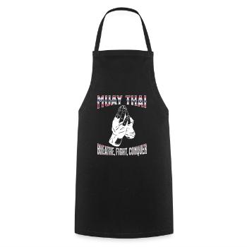 Muay Thai Boxing Muay Thai - Kochschürze - Schwarz - Vorne - AI Model Male 185 dark (185cm)