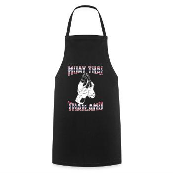 Muay Thai Boxing Muay Thai - Kochschürze - Schwarz - Vorne - AI Model Male 185 dark (185cm)