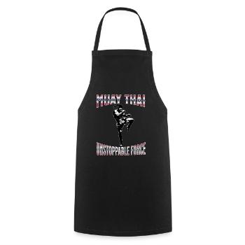 Muay Thai Boxing Muay Thai - Kochschürze - Schwarz - Vorne - AI Model Male 185 dark (185cm)