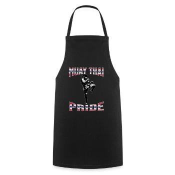 Muay Thai Boxing Muay Thai - Kochschürze - Schwarz - Vorne - AI Model Male 185 dark (185cm)