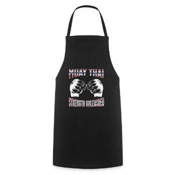 Muay Thai Boxing Muay Thai - Kochschürze - Schwarz - Vorne - AI Model Male 185 dark (185cm)
