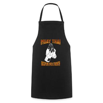 Muay Thai Boxing Muay Thai - Cooking Apron - black - Front - AI Model Male 185 dark (185cm)