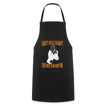 Muay Thai Boxing Muay Thai - Cooking Apron - black - Front - AI Model Male 185 dark (185cm)