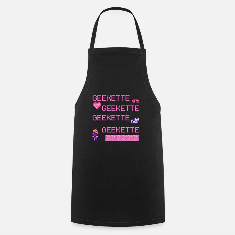 Geekette - Tablier de cuisine - noir