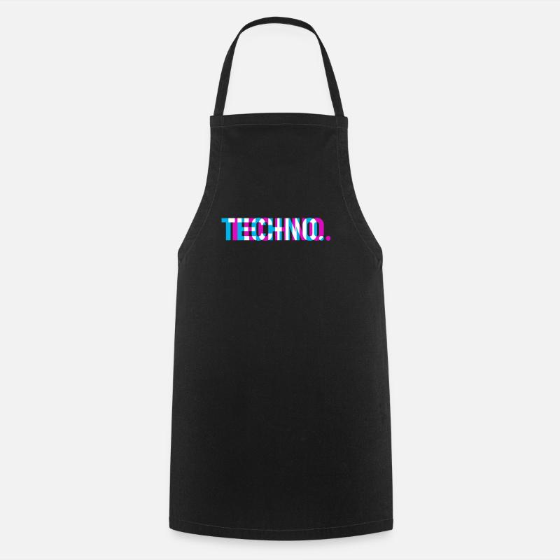 Techno - Kochschürze - Schwarz