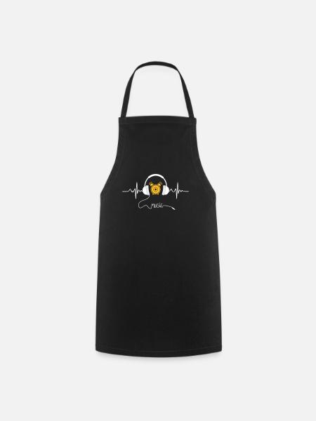 music - Cooking Apron - black